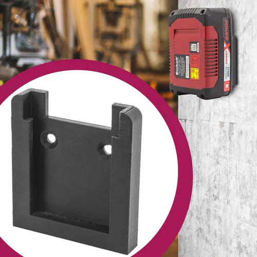 Akku Wand Halterung 18V / 14,4V Batterie Halter Werkstatt passend für Einhell