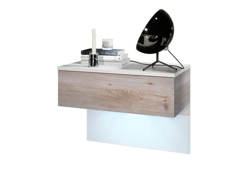 Vladon Nachttisch Sleep mit LED-Beleuchtung