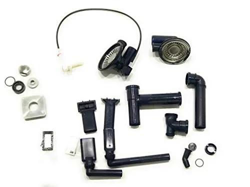 Ab- / Überlaufgarnitur 3 1/2 Zoll für FRANKE Spüle Active Kitchen 654 - Zubehör für Küchenspülen, idealer Ersatzteil für eine zuverlässige Ablaufverbindung und optimalen Wasserfluss.