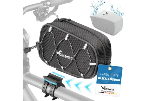 Valkental Rahmentasche Frame Bag, Schwarz in schwarz von Valkental