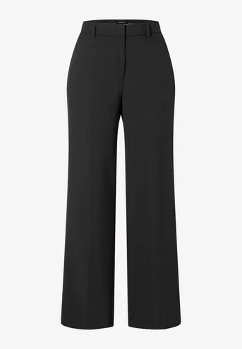 MORE & MORE Business Pants Wide 0790 black 44 - Stoffhosen mit weitem Bein und Bügelfalte, ideal für stilvolle Business-Outfits oder lässige Looks mit Pullover und Sneakers.