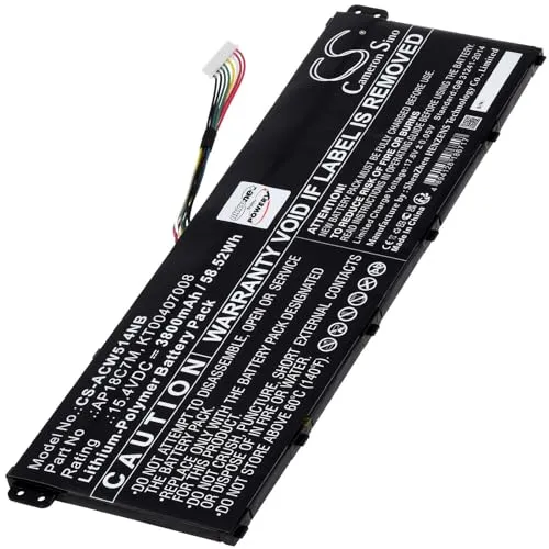 Powery Akku für Acer Spin 5 SP513-54N-79EY - 3800 mAh - Notebook-Akku mit 3800 mAh für Acer Spin 5 SP513-54N-79EY, sorgt für lange Laufzeiten und zuverlässige Leistung.