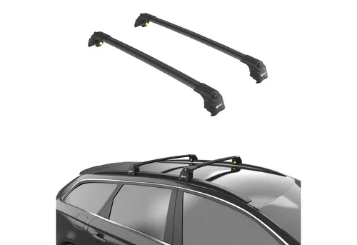 TURTLE TURTLE Air2 Dachträger für Skoda Kodiaq (2017-2024) - Dachbox-Halterung aus recycelbaren Materialien mit 250 kg Tragfähigkeit, ideal für Reisen und Outdoor-Aktivitäten, inklusive 2 Jahre Herstellergarantie.