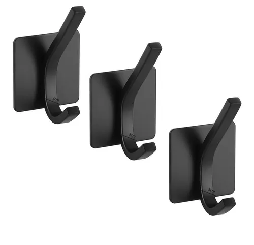 BAYLI Handtuchhalter 3er Set Doppelhaken ohne bohren für Bad, Küche