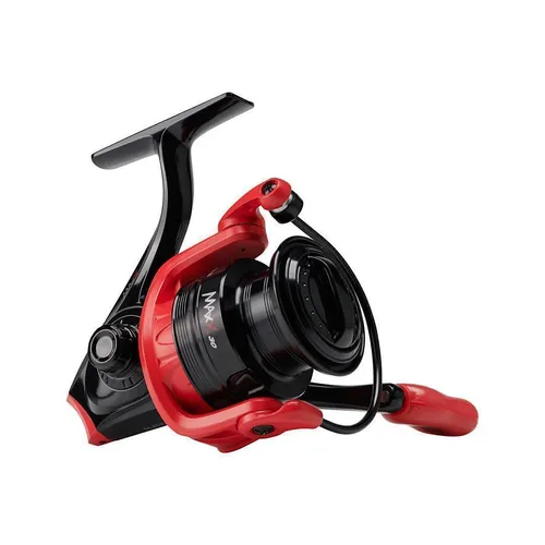 Abu Garcia Max X 10 Spinnrolle - Süßwasserangeln mit der leichten und robusten Aluminium-Spinnrolle, ideal für präzises Finesse-Fischen dank Frontbremse und 3+1 Kugellagern.