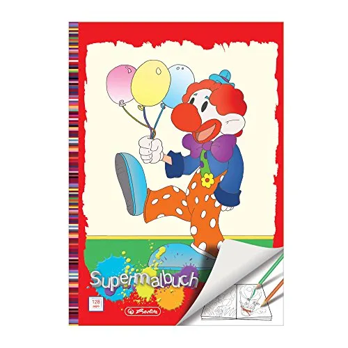 Herlitz 505404 Super-Malbuch A4, 128 Seiten