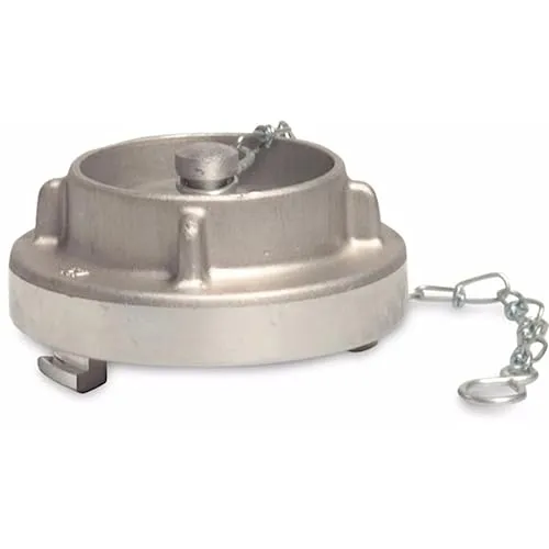 Storz Blindkupplung mit Kette 110A - Robuste Storz Blindkupplung Typ 110A aus Aluminium, ideal für vielseitige Anwendungen. Mit Kette für sichere Handhabung und einfache Montage, perfekt für den professionellen Einsatz.