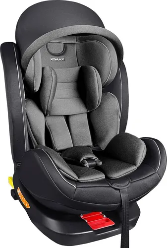 XOMAX XZ-16 Kindersitz 360° drehbar mit ISOFIX - Kindersitz mitwachsend für 0-36 kg (0-12 Jahre), drehbar für flexible Blickrichtung und mit abnehmbarem, waschbarem Bezug - ideal für Familien!