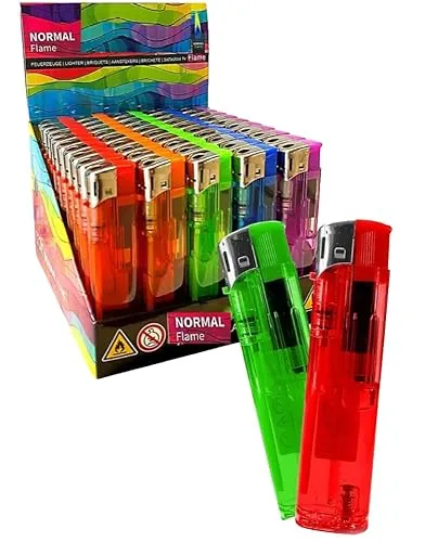 Elektro nachfüllbar Qualitäts- Feuerzeug Elektronik Feuerzeuge Elektronisch Einstellbare Flamme 50 x