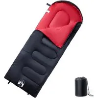 vidaXL Schlafsack für Erwachsene - Leichter Deckenschlafsack für Trekking und Camping - Schlafsäcke für 3-4 Jahreszeiten, langlebig und wasserfest. Ideal für Abenteuer, mit komfortabler Kapuze und doppelseitigem Reißverschluss für optimale Temperaturkontrolle.