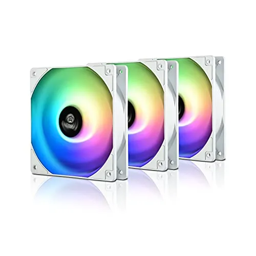 Enermax HF120 Gehäuselüfter 120 mm - Packung mit 3 - Gehäuselüfter mit RGB-Beleuchtung, sorgt für optimale Kühlung und ist ideal für Gaming-PCs oder leistungsstarke Systeme.