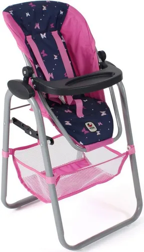 Bayer Chic 2000 Puppen Hochstuhl Butterfly navy-pink - Puppenwagen - Hochstuhl mit süßem Butterfly-Design, perfekt für kleine Puppeneltern und fördert das kreative Spielen.