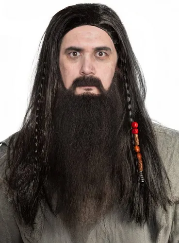 Maskworld Kostüm-Perücke Pirat Perücke - Kostüm Zubehör Fasching Halloween, Piratenperücke von MASKWORLD mit geflochtenen Zöpfen und Schmuck