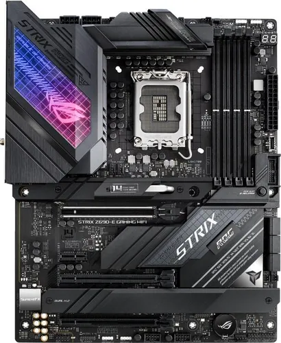 ASUS ROG STRIX Z690-E GAMING WIFI - ATX Mainboard Sockel 1700 für Intel Core 12. Gen, RGB-Beleuchtung und hohe Leistung bis 6400MHz