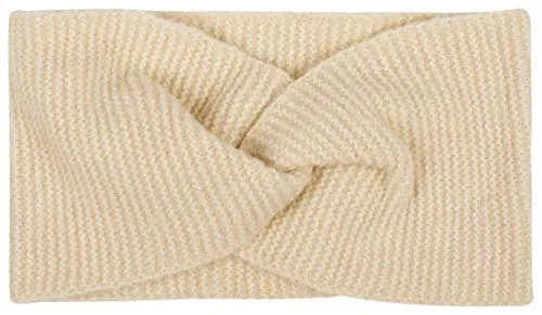 styleBREAKER Damen Feinstrick Stirnband mit Twist Knoten, warmes Winter Haarband, Headband 04026047, Farbe:Beige
