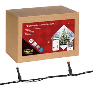 Idena NewTec 200er LED Lichterkette grün 27,9 m, 1 St. in grün von Idena