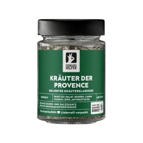 Bremer Gewürzhandel Kräuter der Provence Gewürzmischung, gerebelt, für klassische französische Gerichte und würzige Dips, 35g im Glas
