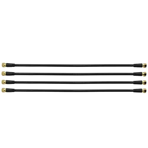 Satix Koaxialkabel Patchkabel mit F-Stecker 40 cm (4 Stück)