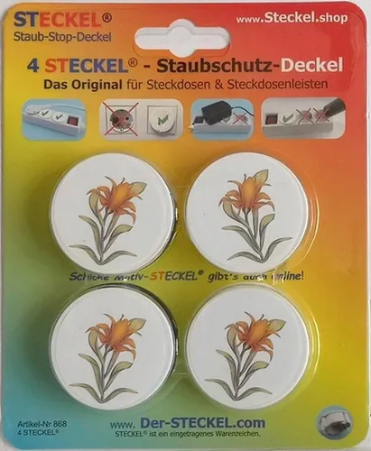 STECKEL Wanddekoobjekt 4 Stück DEKO-STECKEL®