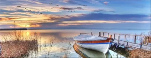 Poster & Bildende Kunst Blau von Artissimo