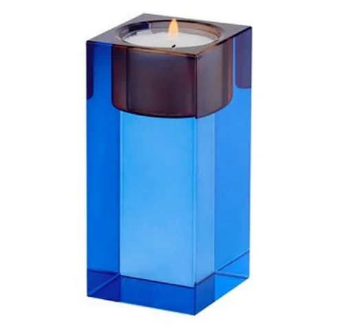 Giftcompany Teelichthalter Sari - Bunter Teelichthalter aus Kristallglas, ideal für stimmungsvolle Beleuchtung in Ihrem Zuhause, Höhe ca. 10 cm, perfekt für Indoor-Dekoration.