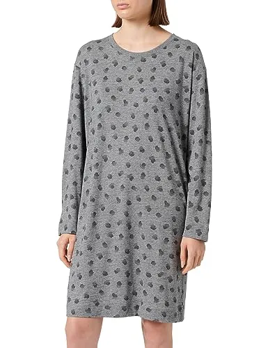Triumph Damen Endless Comfort NDK LSL Night Shirt, DARK GREY MELANGE, 40 - Nachthemden für Damen aus softem Lenzing Tencel Modal und Baumwolle, bieten ultimativen Komfort für erholsame Nächte.