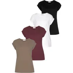 T-Shirt BOYSEN'S Damen Gr. 48, bunt - Kombistarkes Shirt für Frauen von Boysen's. Figurumspielender Schnitt und hautfreundliche Baumwollmischung bieten höchsten Tragekomfort. Ideal für Freizeit und Sport.