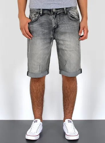 ESRA Jeansshorts Herren Sommerhose Jeans Shorts Herren Jeans-Shorts Stretch kurze Hose Jeans-Shorts Herren kurze Jeans Herren Sommer Hose Jeans Shorts
