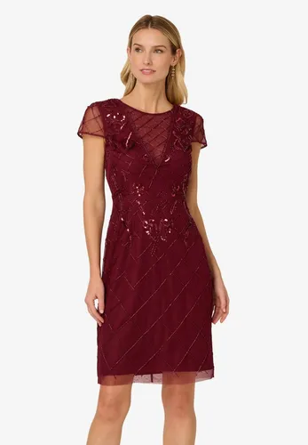 Adrianna Papell Abendkleid Bead Mesh Sheath Dress Glamourös, schimmernd, stilvoll