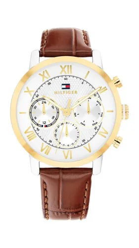 Tommy Hilfiger 1710726 – Elegante Herrenuhr 42 mm - Hochwertige Armbanduhr für Herren mit analogem Zifferblatt, 2 Jahre Garantie und stylischem Lederarmband. Ideal für formelle Anlässe und den täglichen Gebrauch.