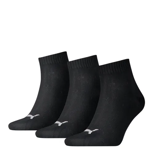 PUMA Unisex Quarter-Socken 3 Paar Gr. 35/38 | Socken | Strümpfe