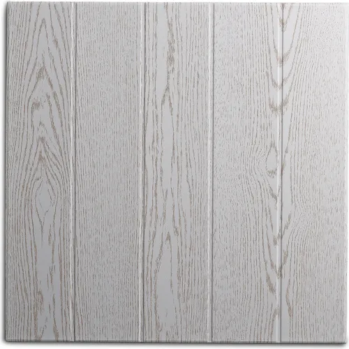 Decosa Deckenplatte Athen - 50 x 50 cm in Esche Weiß, 10 Pack - Hochwertige Styropor-Deckenplatten im Holzdekor für eine stilvolle Raumgestaltung. Verstecken Sie kleine Unebenheiten und schaffen Sie eine gemütliche Atmosphäre in Ihrem Zuhause.