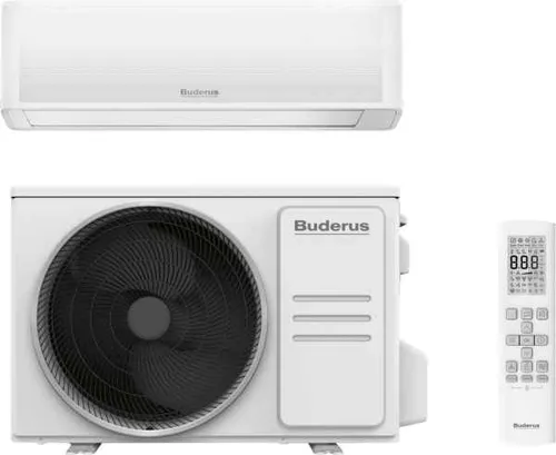 Buderus Logacool Singlesplit-Klimageräte AC186i.3-Set 3,5kW - Klimaanlage für Heizen, Kühlen und Entfeuchten, energieeffizient mit A+++ und App-Überwachung für optimale Luftqualität. Ideal für Wohnräume.