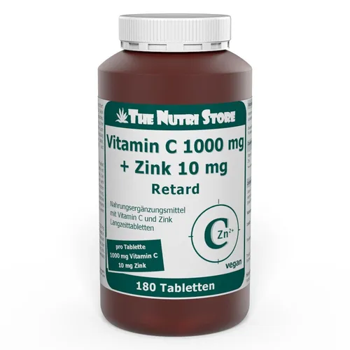Vitamin C 1000 mg + Zink 10 mg Langzeit Tabletten 180 Stk. PZN: 17908301