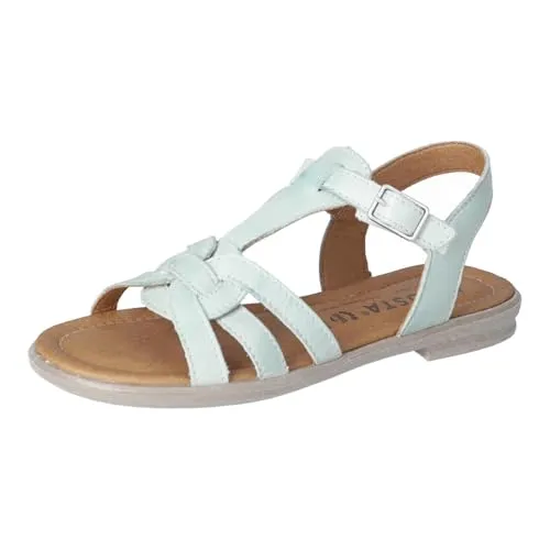 RICOSTA Mädchen Riemchensandalen BIRTE, 38 EU - Wanderschuhe: Bequeme Riemchensandalen aus echtem Leder mit Klettverschluss, ideal für warme Sommertage und perfekte Passform dank Mittelweite.
