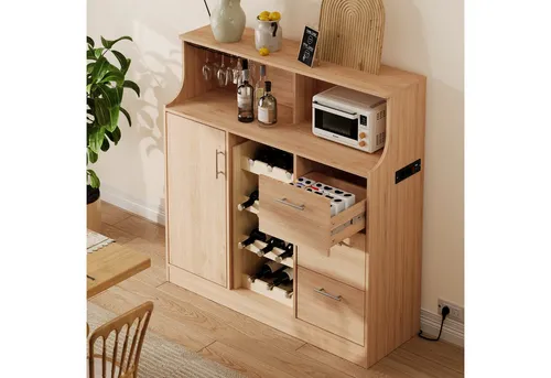 MODFU Sideboard Restaurant-Bar mit LED & Steckdosen