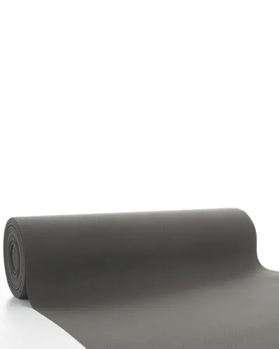 Sovie Horeca Linclass Airlaid Tischläufer Beige-Grau - 40cm x 24m - Einfarbiger Einmal-Tischläufer - Perforierung alle 120cm - Ideal für Dekorationen