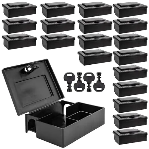 Petigi Lebendfalle Mäuseköderbox mit 2 Tunnel-Eingängen von Petigi