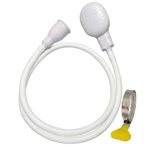 U-BCOO Haustier Duschkopf Waschbecken Spray Gummischlauch Tragbare shampoo sprayer