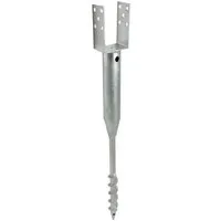 TRUTZHOLM U Profil Bodenhülse 10x10cm, 86,5cm Länge - Feuerverzinkt - Praktische TRUTZHOLM Einschraubhülse 10x10 cm für stabile Befestigungen im Garten. Einfaches Einschrauben ohne Betonieren, aus feuerverzinktem Stahl für hohe Witterungsbeständigkeit.