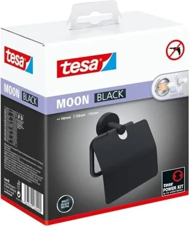 Tesa Toilettenpapierspender Moon Black in schwarz von tesa