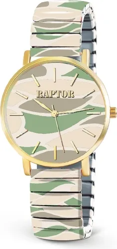 Raptor Quarzuhr Colorful Edition - Armbanduhren mit farbenfrohem Edelstahlzugarmband, 3 ATM wasserdicht und ideal für jeden Anlass.