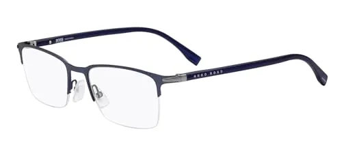 HUGO BOSS BOSS 1007/IT FLL MATTE BLUE Herren Brillen - Brillenfassungen für Herren mit klassischem blauen Rahmen, ideal für stilbewusste Männer, die zeitloses Design schätzen.
