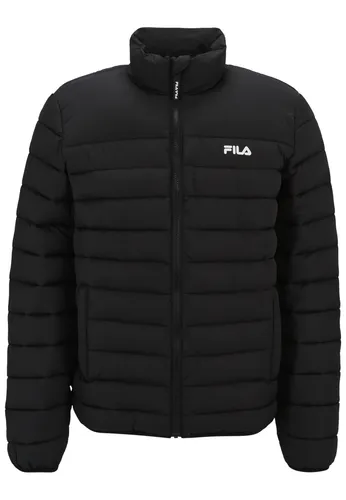 Fila Steppjacke Butzbach schwarz Herren - Leicht gefütterte Funktionsjacke für die Übergangszeit mit FILA Logo auf der Brust und 2 praktischen Seitentaschen. Ideal für sportliche Aktivitäten und lässige Outfits.