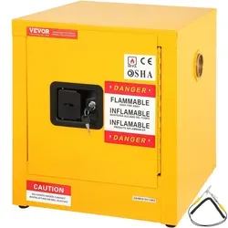 Produktbild VEVOR Gefahrstoffschrank Gelb, verschließbar, 43 x 43 x 46 cm