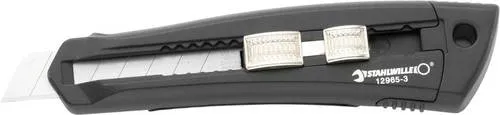 Stahlwille Cuttermesser 77621004 (1361) - Cuttermesser mit ergonomischem Design und automatischer Klingennachladung, ideal zum präzisen Schneiden von Pappe, Gummi, Leder und Holz.