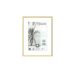 Kunststoffrahmen Kyoto , gold , Kunststoff , Maße (cm): B: 31 H: 41 T: 1.8