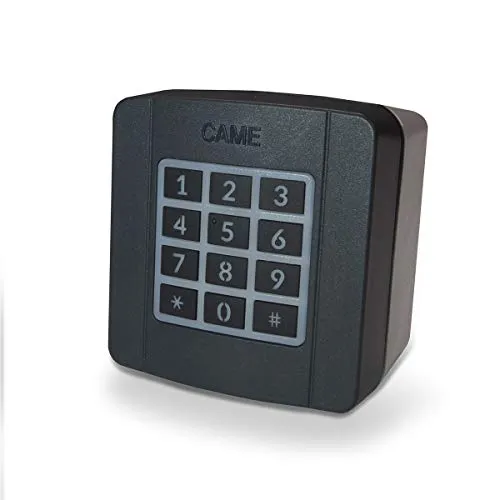 CAME SEL SELT1W4G Funk Codeschloss - Kabelloses Funk-Codeschloss für Tore, mit blauer Hintergrundbeleuchtung und bis zu 25 speicherbaren Codes für sicheren und flexiblen Zugang.