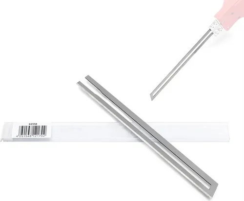 Wiltec Klinge für Styroporschneider 150mm, gehärtet, gerade, schneidet Styropor, Styrodur & andere Dämmstoffe mit Nickel-Chrom-Legierung für Heißrahtschneider