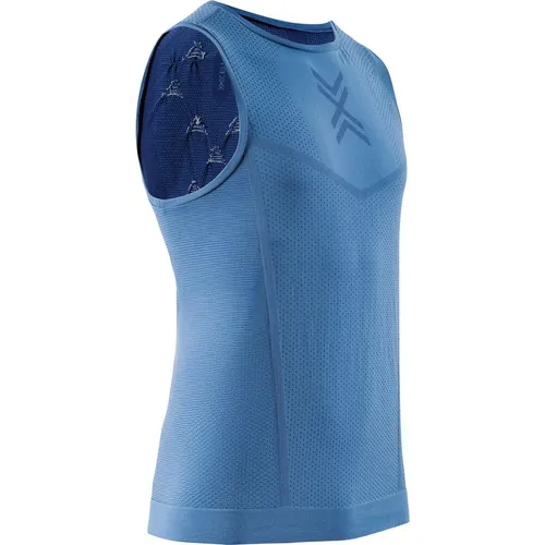 X-Bionic Xceed Run Herren Tanktop - Blau, Größe S - Laufbekleidung für Herren, bietet optimalen Komfort und Atmungsaktivität für bessere Laufeinheiten.